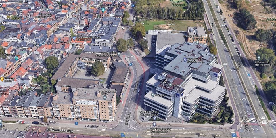 3D zicht op het deel van de Uitbreidingstraat waar een proefopstelling komt